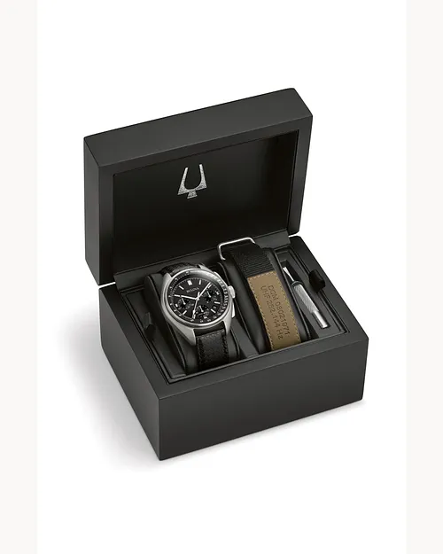 Bulova Lunar Pilot Men's Special Edition Black Dial Steel Bulova Lunar Pilot Men's Special Edition Black Dial Steel